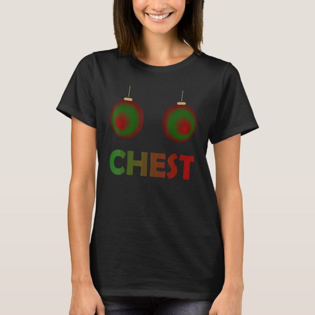 Womens Chest Nuts Chestnuts Christmas Matching Cou T Shirt (Framsida)