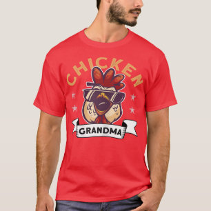 Womens Chicken Grandma - Farmer Tupp Hen Chicke T Shirt