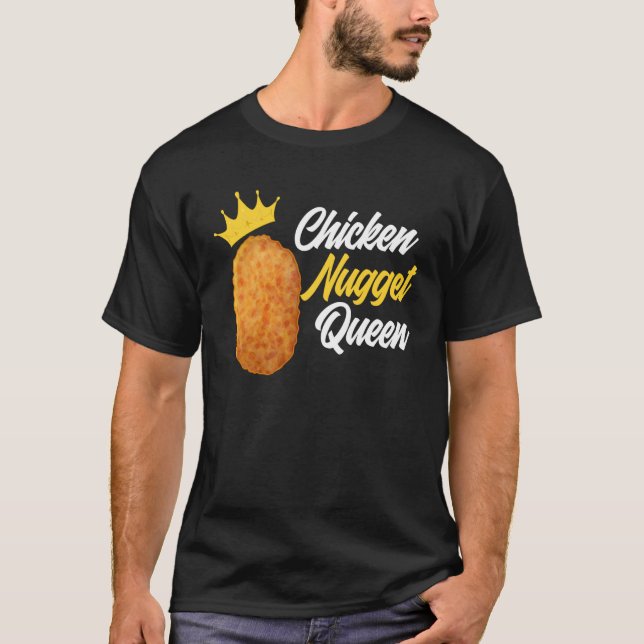 Womens Chicken Nugget Queen Chicken Nugget T Shirt (Framsida)