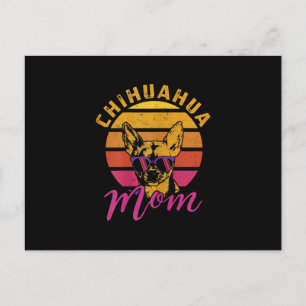 Womens Chihuahua Mamma Funny Chihuahua Owner Hund Vykort