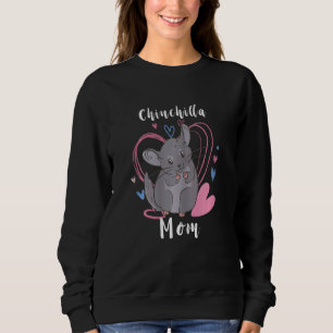 Womens Chinchilla Mamma Cute Chinchillas Heart Kär T Shirt