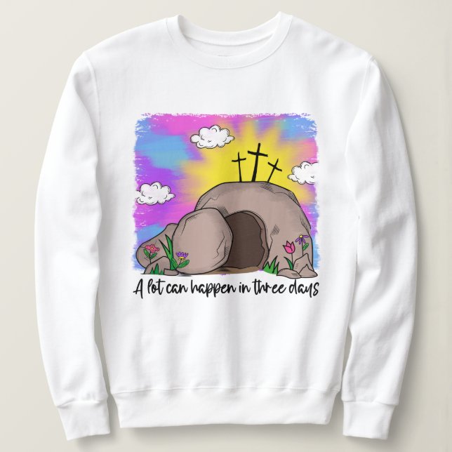 Womens Christian Påsk Jesus T Shirt (Design framsida)