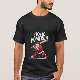 Womens Christmas Baseball Player Xmas Catcher Pitc T Shirt