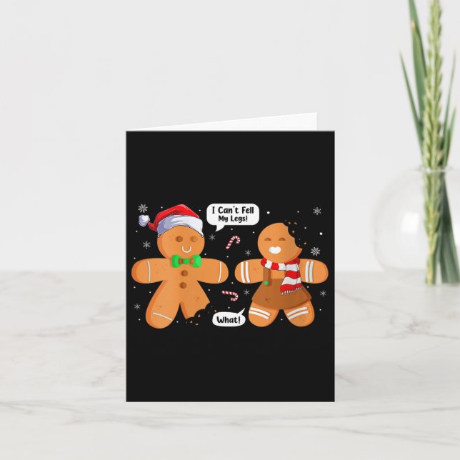Womens Christmas Cookie Xmas Family Funny Gingerbr Kort (Framsida)