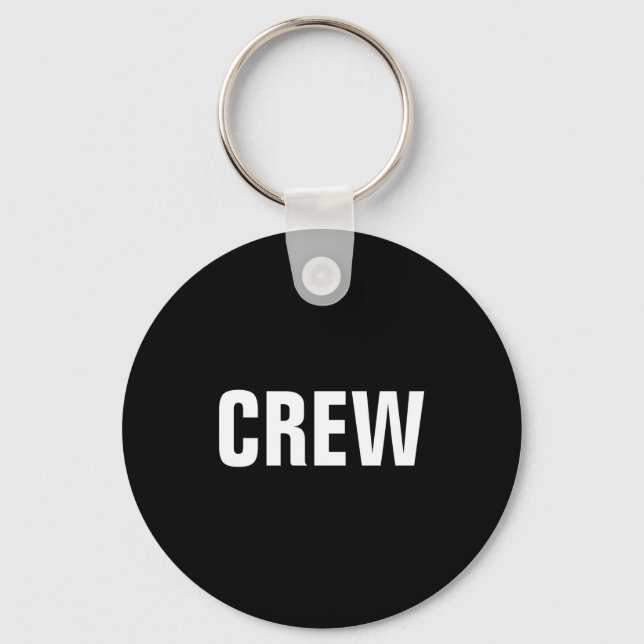 Womens Christmas Crew Team Staff Member Red White  Nyckelring (Framsida)
