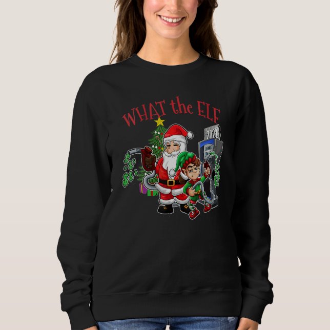 Womens Christmas Expensive Gas  What The Elf Chris T Shirt (Framsida)