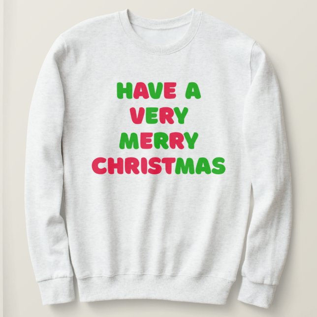 Women's Christmas Sweatshirt T Shirt (Design framsida)