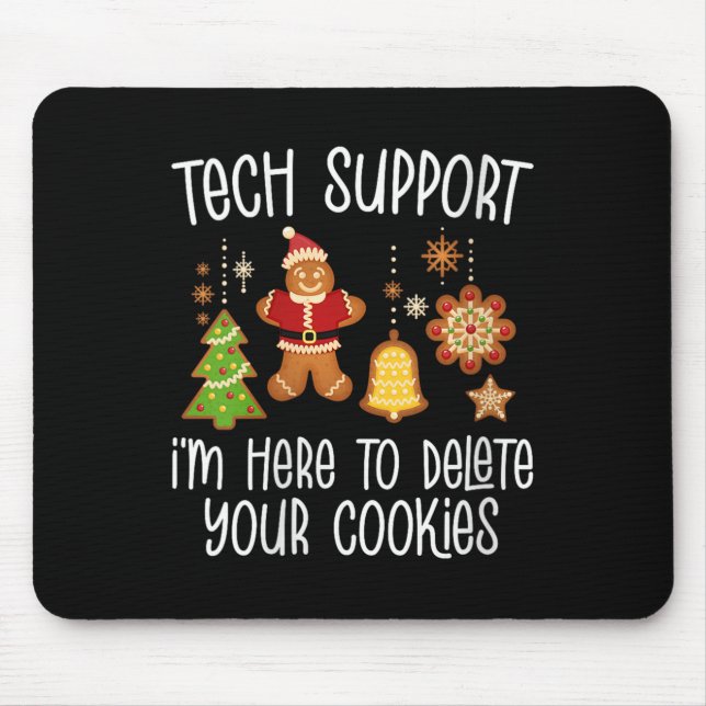 Womens Christmas Tech Suprt Here To Delete Cookie  Musmatta (Framsidan)