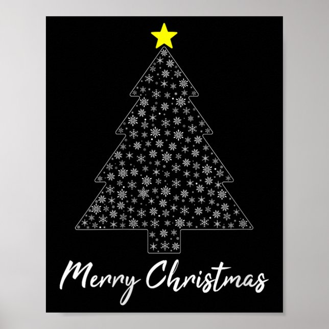 Womens Christmas Tree Matching Family Santa Claus  Poster (Framsidan)