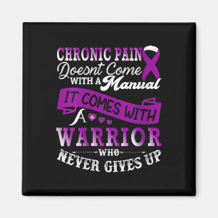 Womens Chronic Pain Awareness Warrior Lila Ribbo Magnet