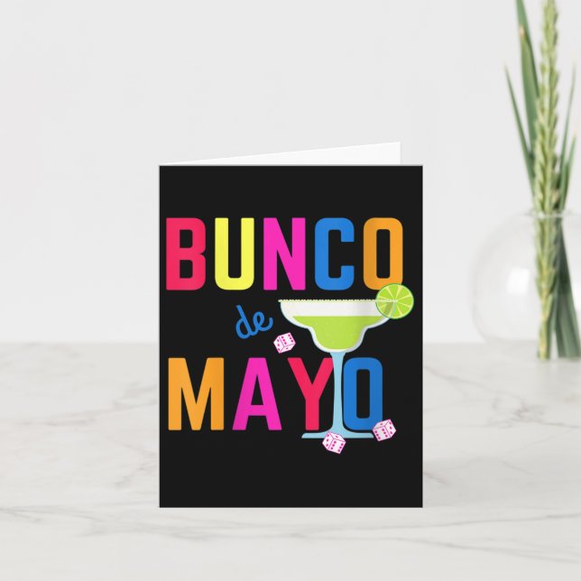 Womens Cinco De Mayo Bunco Shirt Bunco De Mayo Mar Kort (Framsida)