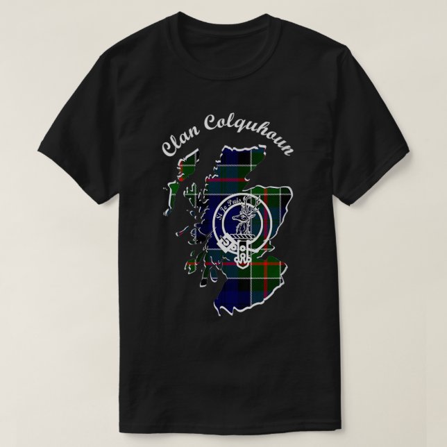 Womens Clan Colquhoun surname last name Scottish T T Shirt (Design framsida)