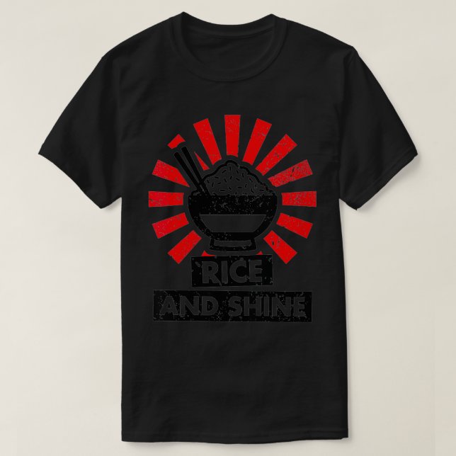 Womens Clever Pun RiceAndShine Sol Asian Foodie VN T Shirt (Design framsida)