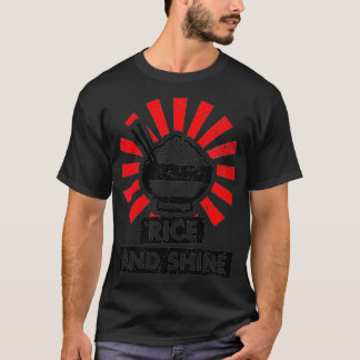 Womens Clever Pun RiceAndShine Sol Asian Foodie VN T Shirt