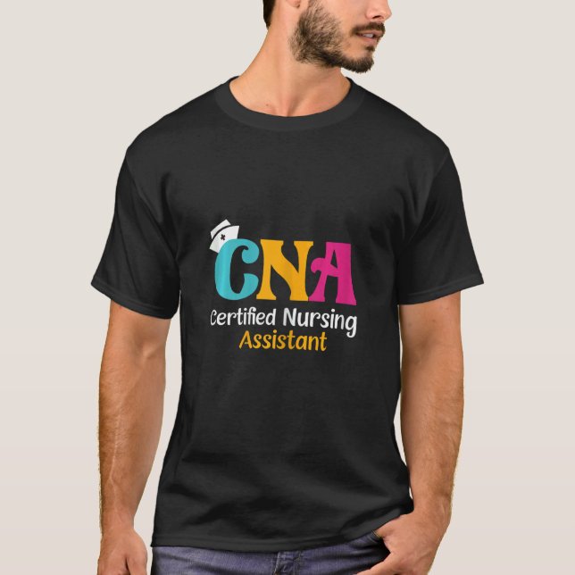 Womens CNA Auktoriserad Nursing Assistant T Shirt (Framsida)