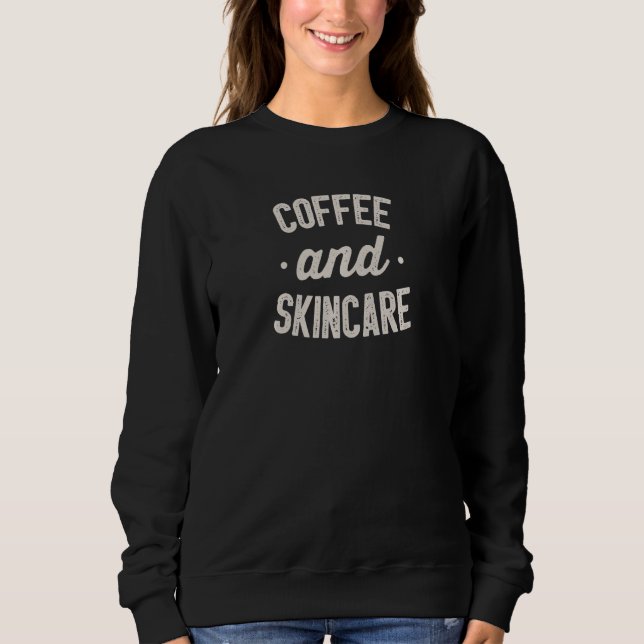 Womens  Coffee And Skincare for Esthetician specia T Shirt (Framsida)