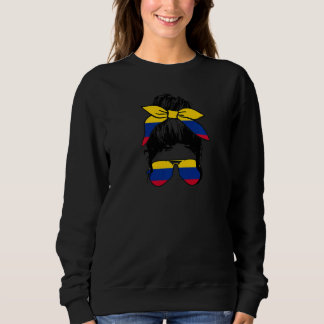Womens Colombia colombianska Flagga Pride Girl His T Shirt