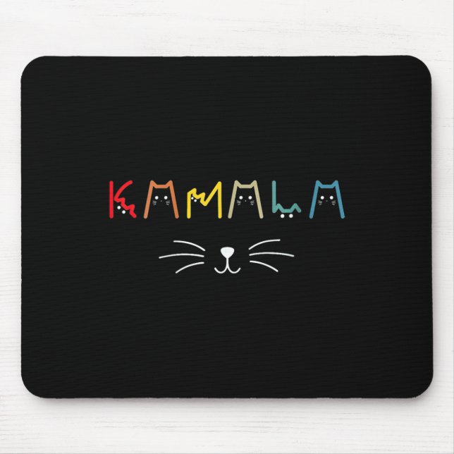 Womens Commala Cat Lettering Positive Funny Cat Le Musmatta (Framsidan)