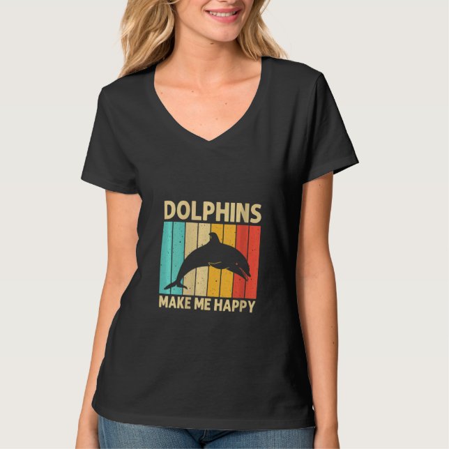 Womens Cool Dolphin For Men Women Dolphins Beluga  T Shirt (Framsida)