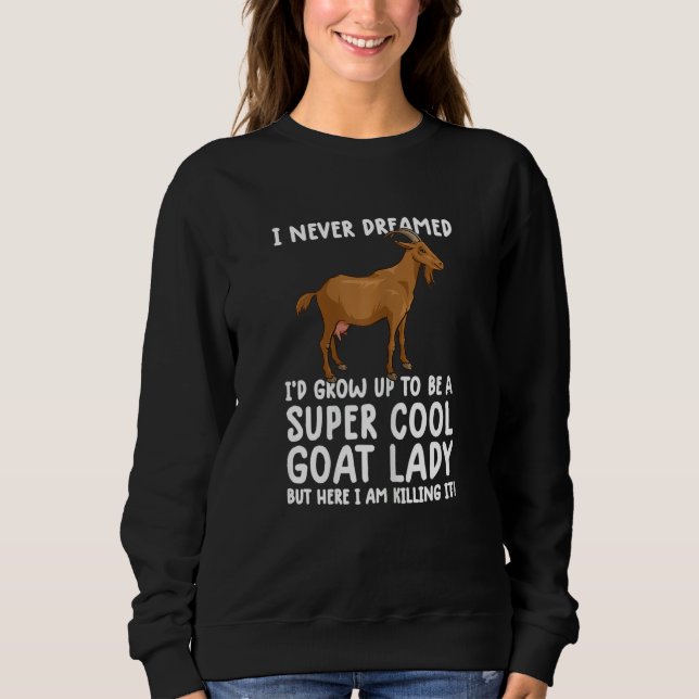 Womens Cool Goats For Women Girls  goa farmer farm T Shirt (Framsida)