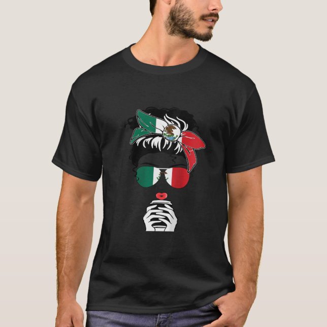 Womens Cool Mexican Coffee Mama Girl Aunt Sister M T Shirt (Framsida)
