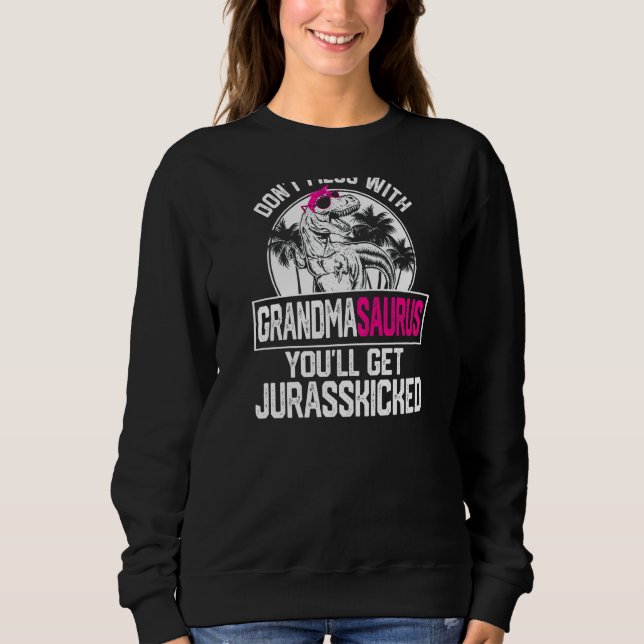 Womens Coola Grandmasaurus Dinosaur Rex Cute Mor T Shirt (Framsida)