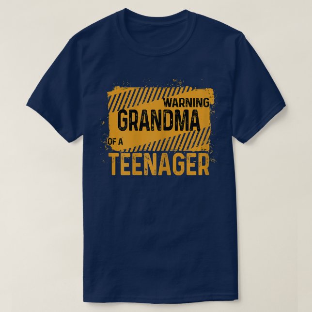 Womens Coola Proud Grandma Officiell Teenager Birt T Shirt (Design framsida)
