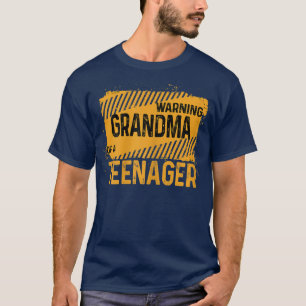 Womens Coola Proud Grandma Officiell Teenager Birt T Shirt