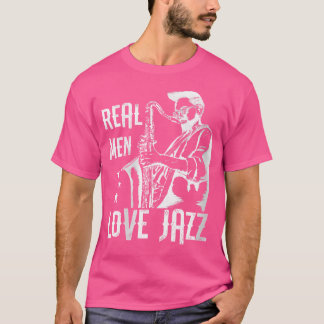 Womens Coola Real Manar Kärlek Jazz Musician Jazz  T Shirt