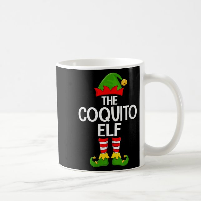Womens Coquito Elf Xmas Matching Family Elf Squad  Kaffemugg (Höger)