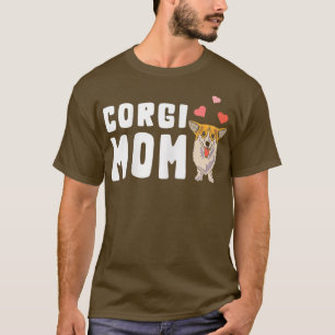 Womens Corgi Mamma Funny Corgi Hundägare T-Shirt