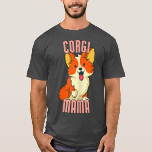 Womens Corgi Mamma Funny Corgi Hundägare T-Shirt C
