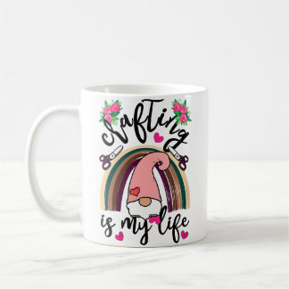 Womens Crafting Is My Life Crafters Quilting Sewin Kaffemugg