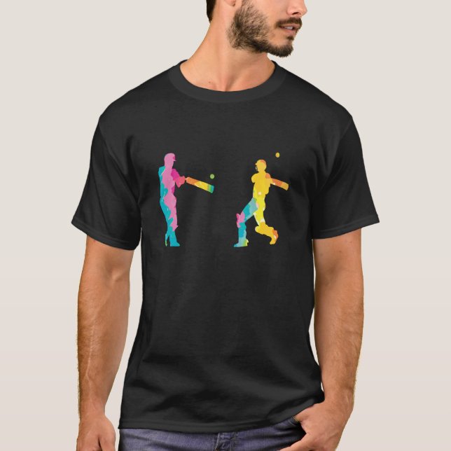 Womens Cricket Merchandise Clothing Cricket Tie Dy T Shirt (Framsida)