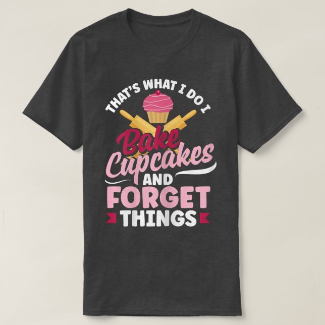 Womens Cupkaka Baking Funny Bake Älskare 2938 T Shirt (Design framsida)