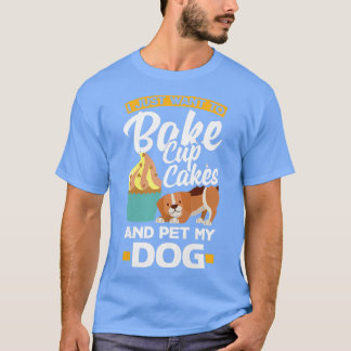 Womens Cupkaka Baking Hundägare T Shirt
