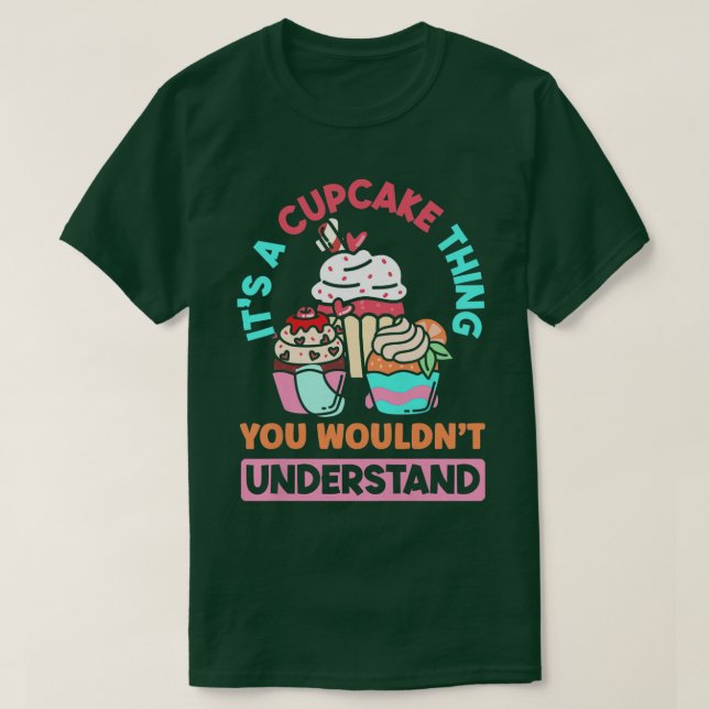 Womens Cuptårta Baker Cuptårta Baking Älskare T Shirt (Design framsida)