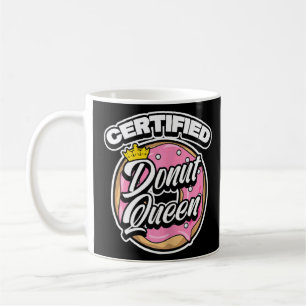 Womens Cute Auktoriserad Donut Queen Food Humor Kaffemugg