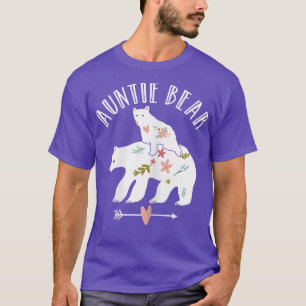Womens Cute Bear, Auntie First Mors dag T Shirt