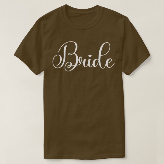 Womens Cute Bride Bachelorette Party, Bride T Shirt (Design framsida)
