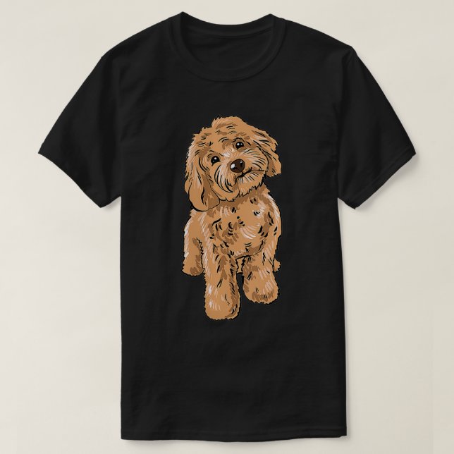 Womens Cute Cockapoo Hund Illustration Cockapoo Ow T Shirt (Design framsida)