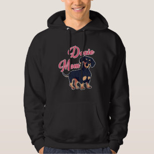 Womens Cute Dachshund I Doxie Mamma Hoodie