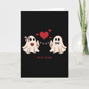 Womens Cute Du är min Boo Ghost Cute Spooky Valent Kort