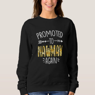 Womens Cute Floral Promoted To Be Nawmaw Again Mot T Shirt