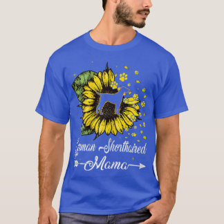 Womens Cute German Shorthar Mamma Solros Hund T Shirt