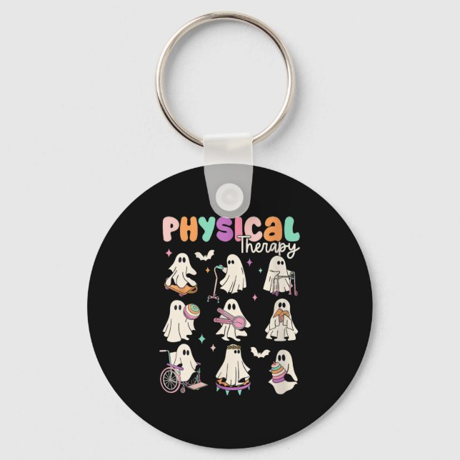 Womens Cute Ghost Physical Therapy Pt Physical The Nyckelring (Framsida)