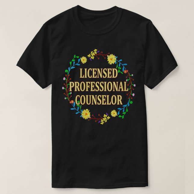 Womens Cute License Professionell Counselor LPC Fl T Shirt (Design framsida)