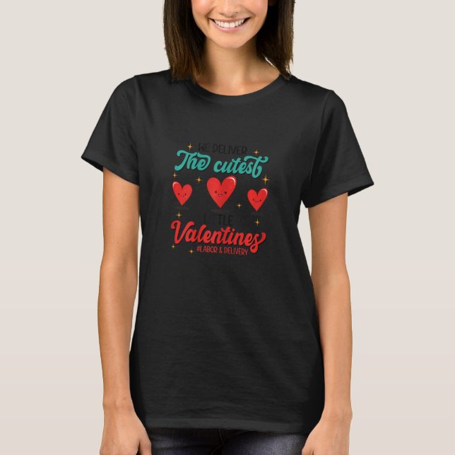 Womens Cute OB Nurse Valentines Day Valentine ER I T Shirt (Framsida)