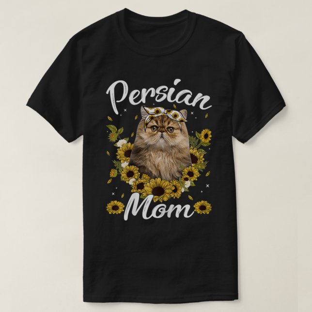Womens Cute Persian Mamma Solrosklass Mamma Mor T Shirt (Design framsida)