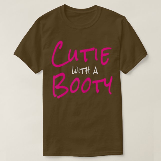 Womens Cutie med Booty Shirt T (Design framsida)